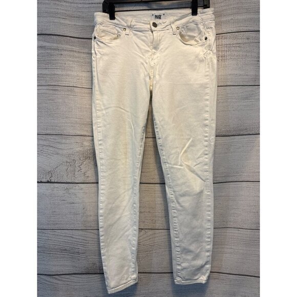 Paige Verdugo Ulta Skinny White Jeans Size 31 - Picture 1 of 3